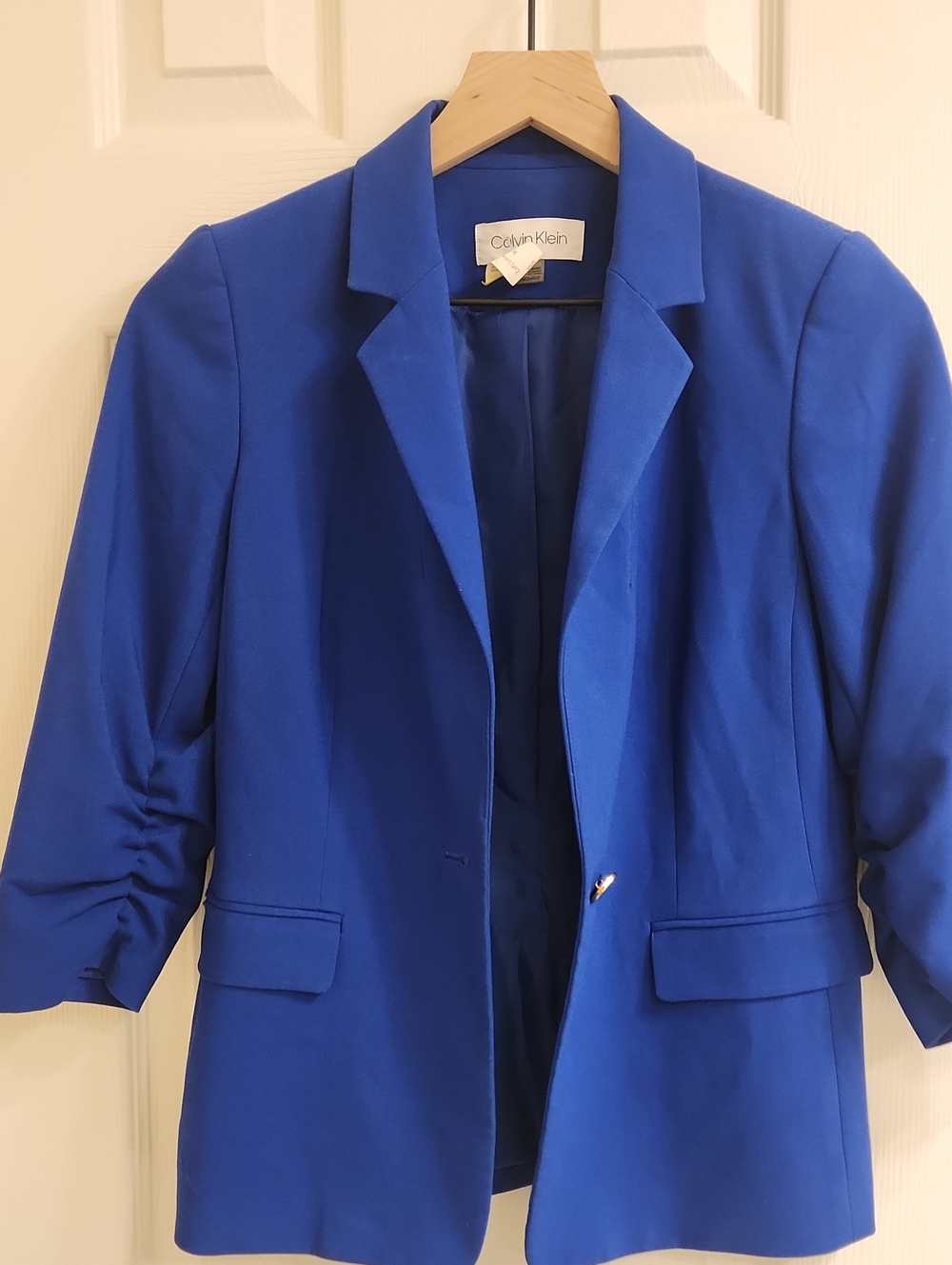 Calvin Klein Bright Blue Women's Blazer Jacket
